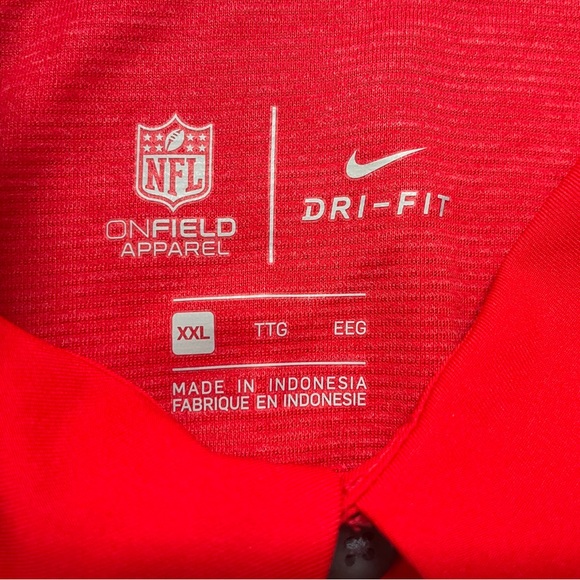 Nike On Field Pro Bowl Polo Shirt Mens Sz 2XL Red DH1941-657 - Picture 4 of 5